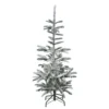 Northlight 7.5' Slim Flocked Nordmann Fir Artificial Christmas Tree - Unlit