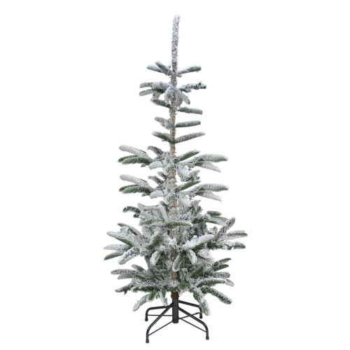 Northlight 7.5' Slim Flocked Nordmann Fir Artificial Christmas Tree - Unlit 1 Northlight 7.5' Slim Flocked Nordmann Fir Artificial Christmas Tree - Unlit