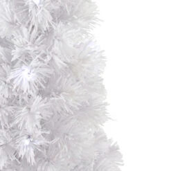 Northlight 3' Pre-Lit LED Color Changing White Fiber Optic Artificial Christmas Tree -Chic Christmas Decoration northlight j27048 2 85498.1665610742