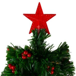 Northlight 3' Pre-Lit Color Changing Fiber Optic Christmas Tree With Red Berries 9 Northlight 3' Pre-Lit Color Changing Fiber Optic Christmas Tree With Red Berries -Chic Christmas Decoration northlight j65030 1 37108.1588368981