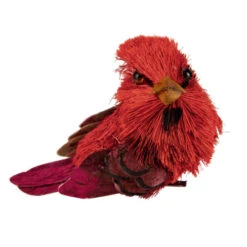 Northlight Set Of 4 Red Cardinal Clip-On Sisal Christmas Bird Ornaments, 3.5" -Chic Christmas Decoration northlight ja01551 1b 33794.1665174040