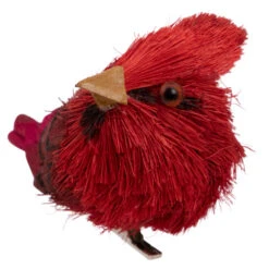 Northlight Set Of 4 Red Cardinal Clip-On Sisal Christmas Bird Ornaments, 3.5" -Chic Christmas Decoration northlight ja01551 2 00420.1665174040