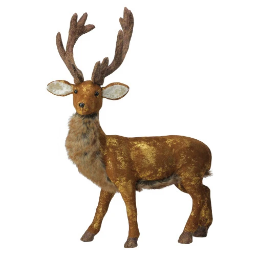 Northlight 24” Brown And Gold Standing Reindeer Christmas Tabletop Figure 1 Northlight 24” Brown And Gold Standing Reindeer Christmas Tabletop Figure