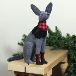 Northlight 14.5” Gray And Red Sitting Dog With Plaid Collar Christmas Decoration 5 Northlight 14.5” Gray And Red Sitting Dog With Plaid Collar Christmas Decoration -Chic Christmas Decoration northlight ja15790 styled 74974.1588405862