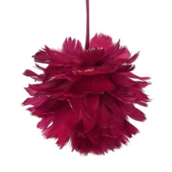 Northlight Pink And Gold Glitter Tipped Feather Hanging Christmas Ball Ornament 5.5" (140mm) 5 Northlight Pink And Gold Glitter Tipped Feather Hanging Christmas Ball Ornament 5.5" (140mm) -Chic Christmas Decoration northlight ja25709 3 33498.1665580317