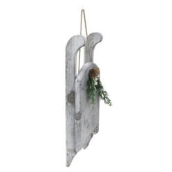Northlight 15" Grey Distressed Finish Christmas Sled Wall Hanging -Chic Christmas Decoration northlight ja25733 1 75287.1669884309