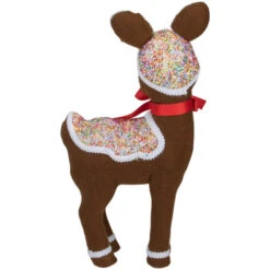 Northlight 13.75" Gingerbread Kisses Baby Reindeer With Red Nose Christmas Figure -Chic Christmas Decoration northlight ja25734 3 30995.1588415878