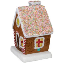 Northlight 10" Gingerbread Kisses Christmas Gingerbread Cottage 9 Northlight 10" Gingerbread Kisses Christmas Gingerbread Cottage -Chic Christmas Decoration northlight ja25744 2 76682.1588402593