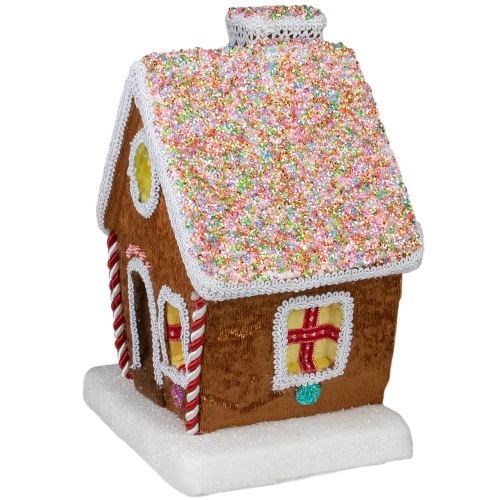 Northlight 10" Gingerbread Kisses Christmas Gingerbread Cottage 5 Northlight 10" Gingerbread Kisses Christmas Gingerbread Cottage - Image 5