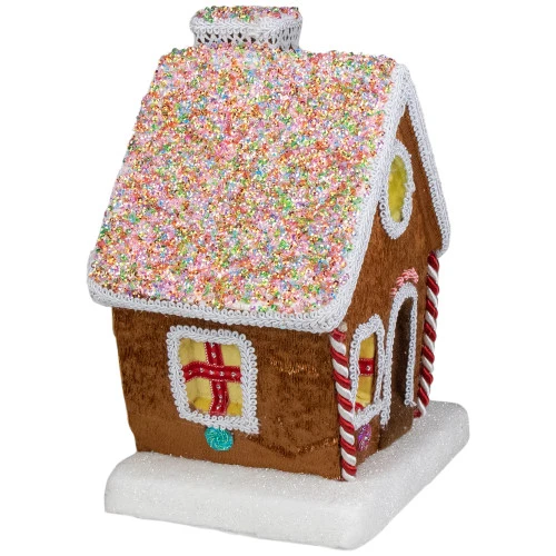 Northlight 10" Gingerbread Kisses Christmas Gingerbread Cottage 3 Northlight 10" Gingerbread Kisses Christmas Gingerbread Cottage - Image 3