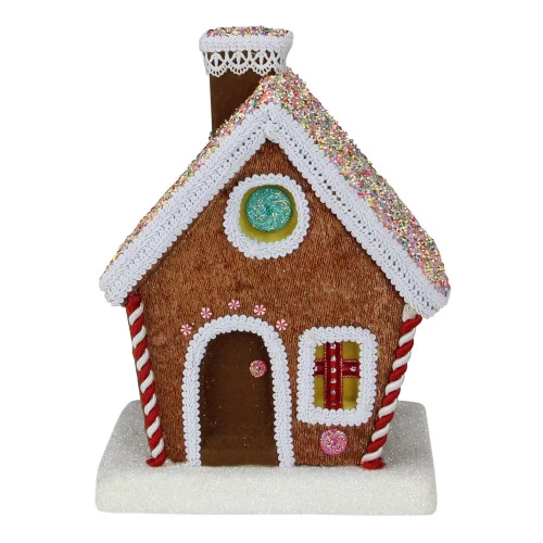 Northlight 10" Gingerbread Kisses Christmas Gingerbread Cottage 1 Northlight 10" Gingerbread Kisses Christmas Gingerbread Cottage
