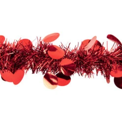 Northlight 50' X 2.5" Red Tinsel Christmas Garland With Polka Dots - Unlit 9 Northlight 50' X 2.5" Red Tinsel Christmas Garland With Polka Dots - Unlit -Chic Christmas Decoration northlight k00355 4 48938.1672824053