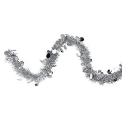Northlight 50' X 2.5" Silver Shiny Tinsel Artificial Christmas Garland - Unlit