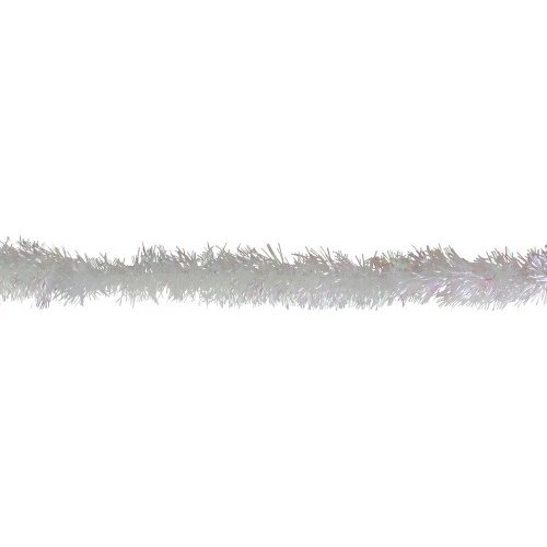 Northlight 50' X 3" Iridescent Artificial Tinsel Christmas Garland - Unlit 2 Northlight 50' X 3" Iridescent Artificial Tinsel Christmas Garland - Unlit - Image 2