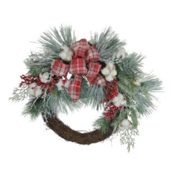 Northlight Holly Berry Red And Green Artificial Christmas Wreath - 24-Inch, Unlit