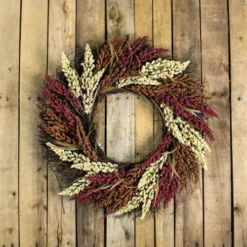 Northlight Autumn Harvest Mixed Heather Artificial Grapevine Wreath, 22 Inch Unlit -Chic Christmas Decoration northlight kji2015971updated 23774.1636719539