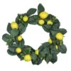 Northlight Lemon And Foliage Artificial Wreath, Yellow 22-Inch