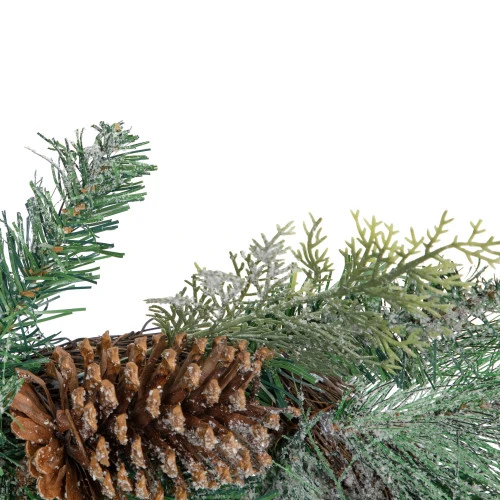 Northlight 6' X 9" Mixed Pine And Pine Cones Artificial Christmas Garland, Unlit 3 Northlight 6' X 9" Mixed Pine And Pine Cones Artificial Christmas Garland, Unlit - Image 3