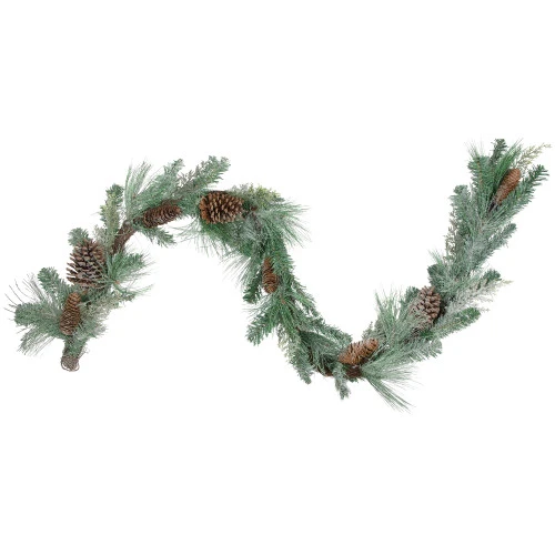 Northlight 6' X 9" Mixed Pine And Pine Cones Artificial Christmas Garland, Unlit 1 Northlight 6' X 9" Mixed Pine And Pine Cones Artificial Christmas Garland, Unlit