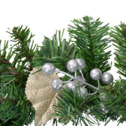 Northlight 6' X 10" Poinsettia And Pine Cone Artificial Christmas Garland - Unlit -Chic Christmas Decoration northlight kjix7204gl 1 89483.1654621564