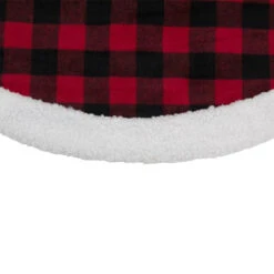 Northlight 48" Black And Red Buttoned Buffalo Plaid Christmas Tree Skirt -Chic Christmas Decoration northlight l27899 1 34153.1588357471