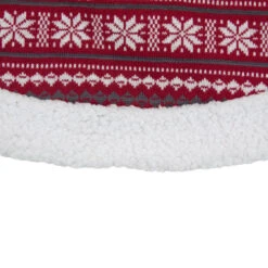 Northlight 48" Red And White Knitted Snowflake Lodge Christmas Tree Skirt 5 Northlight 48" Red And White Knitted Snowflake Lodge Christmas Tree Skirt -Chic Christmas Decoration northlight l27903 1 21702.1588357516