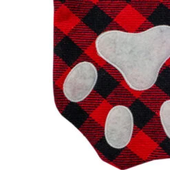 Northlight 15.5" Red And Black Buffalo Plaid Pet Embroidered Christmas Stocking 6 Northlight 15.5" Red And Black Buffalo Plaid Pet Embroidered Christmas Stocking -Chic Christmas Decoration northlight l27909 3 69070.1664726381