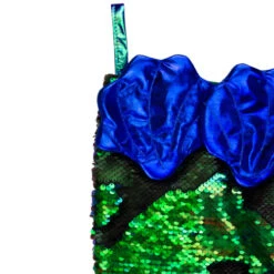 Northlight 24" Green And Black Sequined Iridescent Mermaid Christmas Stocking -Chic Christmas Decoration northlight l27910 3 82023.1665610425