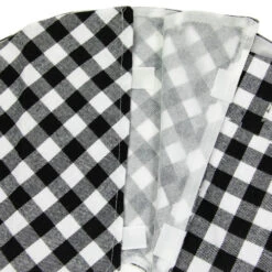 Northlight 20" White And Black Buffalo Plaid Mini Christmas Tree Skirt -Chic Christmas Decoration northlight l27924 0320copy 79121.1691161229