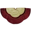 Northlight 60" Red And Gold Scalloped Sequined Christmas Tree Skirt