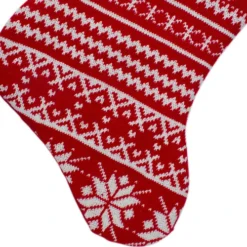 Northlight 22" Red And White Rustic Lodge Knit Christmas Stocking With Cuff 7 Northlight 22" Red And White Rustic Lodge Knit Christmas Stocking With Cuff -Chic Christmas Decoration northlight l35644 3 96531.1588350306