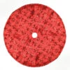 Northlight 20" Red Sequin Snowflake Pattern Mini Christmas Tree Skirt