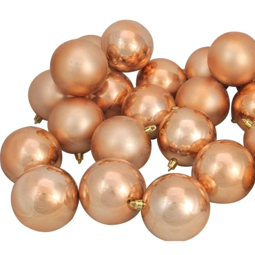 Northlight 60ct Almond Brown Shatterproof 2-Finish Christmas Ball Ornaments 2.5" (60mm) 2 Northlight 60ct Almond Brown Shatterproof 2-Finish Christmas Ball Ornaments 2.5" (60mm) - Image 2