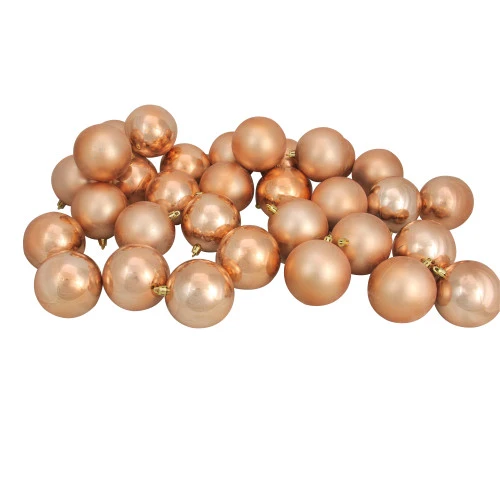 Northlight 60ct Almond Brown Shatterproof 2-Finish Christmas Ball Ornaments 2.5" (60mm) 1 Northlight 60ct Almond Brown Shatterproof 2-Finish Christmas Ball Ornaments 2.5" (60mm)