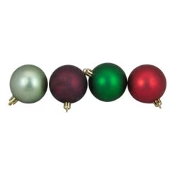 Northlight 60ct Red And Green Shatterproof 3-Finish Christmas Ball Ornaments 2.5" (60mm) -Chic Christmas Decoration northlight lj15373 1updated2021 40320.1634384324