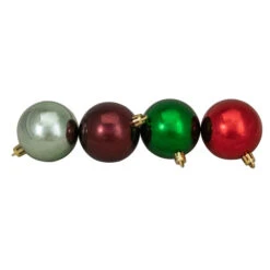 Northlight 60ct Red And Green Shatterproof 3-Finish Christmas Ball Ornaments 2.5" (60mm) -Chic Christmas Decoration northlight lj15373 3updated2021 59048.1634384324