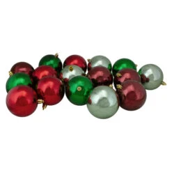 Northlight 32ct Reds And Greens Shatterproof 2-Finish Christmas Ball Ornaments 3.25" (80mm) -Chic Christmas Decoration northlight lj15382 2updated 47981.1629992968
