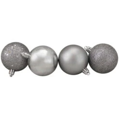 Northlight 60ct Pewter Gray Shatterproof 4-Finish Christmas Ball Ornaments 2.5" (60mm) 5 Northlight 60ct Pewter Gray Shatterproof 4-Finish Christmas Ball Ornaments 2.5" (60mm) -Chic Christmas Decoration northlight lj34933 2 08540.1633629245