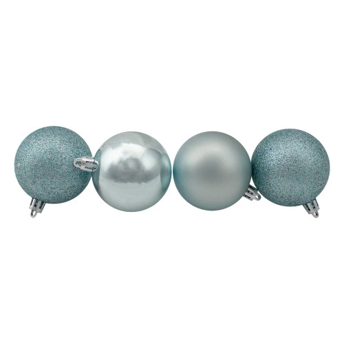 Northlight 60ct Mermaid Blue Shatterproof 4-Finish Christmas Ball Ornaments 2.5" (60mm) 3 Northlight 60ct Mermaid Blue Shatterproof 4-Finish Christmas Ball Ornaments 2.5" (60mm) - Image 3