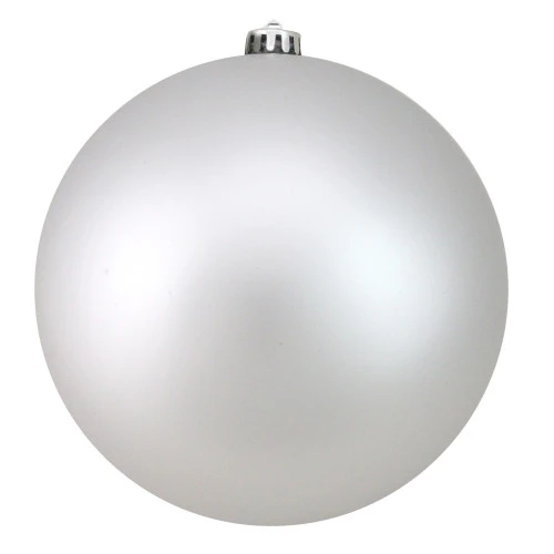 Northlight Silver Splendor Shatterproof Matte Christmas Ball Ornament 8" (200mm) 1 Northlight Silver Splendor Shatterproof Matte Christmas Ball Ornament 8" (200mm)