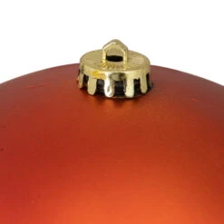 Northlight Burnt Orange Matte Shatterproof Christmas Ball Ornament 8" (200mm) 5 Northlight Burnt Orange Matte Shatterproof Christmas Ball Ornament 8" (200mm) -Chic Christmas Decoration northlight lj35034 1 53076.1608780006