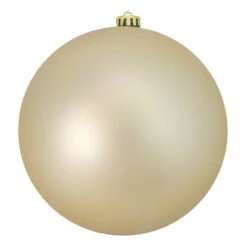 Northlight Champagne Gold Shatterproof Matte Christmas Ball Ornament 10" (250mm)