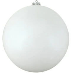 Northlight Shiny Winter White Commercial Shatterproof Christmas Ball Ornament 10" (250mm)