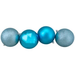 Northlight 32ct Turquoise Blue Shatterproof 4-Finish Christmas Ball Ornaments 3.25" (80mm) -Chic Christmas Decoration northlight lj35169 2 38712.1630079088