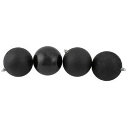 Northlight 12ct Black Shatterproof 4-Finish Christmas Ball Ornaments 4" (100mm) 5 Northlight 12ct Black Shatterproof 4-Finish Christmas Ball Ornaments 4" (100mm) -Chic Christmas Decoration northlight lj35174 2updated 48198.1665088078