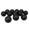 Northlight 12ct Jet Black Shatterproof Christmas Ball Ornaments 4" (100mm)