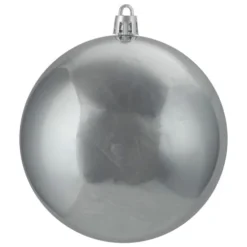 Northlight 12ct Pewter Gray Shatterproof Shiny Christmas Ball Ornaments 4" (100mm) 5 Northlight 12ct Pewter Gray Shatterproof Shiny Christmas Ball Ornaments 4" (100mm) -Chic Christmas Decoration northlight lj35222 updated2 36021.1665610744