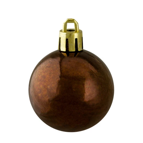 Northlight 96ct Mocha Brown Shatterproof 4-Finish Christmas Ball Ornaments 1.5" (40mm) 4 Northlight 96ct Mocha Brown Shatterproof 4-Finish Christmas Ball Ornaments 1.5" (40mm) - Image 4