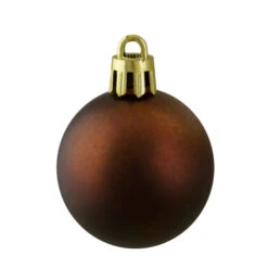 Northlight 96ct Mocha Brown Shatterproof 4-Finish Christmas Ball Ornaments 1.5" (40mm) 11 Northlight 96ct Mocha Brown Shatterproof 4-Finish Christmas Ball Ornaments 1.5" (40mm) -Chic Christmas Decoration northlight lj35253 4 13015.1665610747