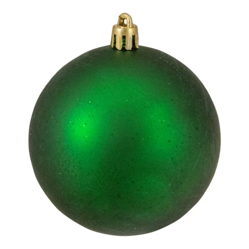 Northlight 32ct Xmas Green Shatterproof 4-Finish Christmas Ball Ornaments 3.25" (80mm) 5 Northlight 32ct Xmas Green Shatterproof 4-Finish Christmas Ball Ornaments 3.25" (80mm) - Image 5